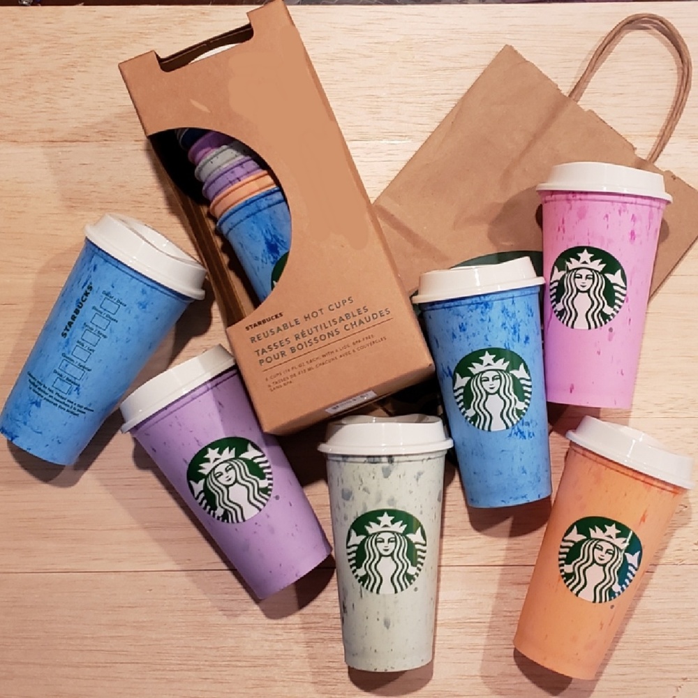 COTTON CANDY Starbucks Reusable HOT Cups 16oz.
